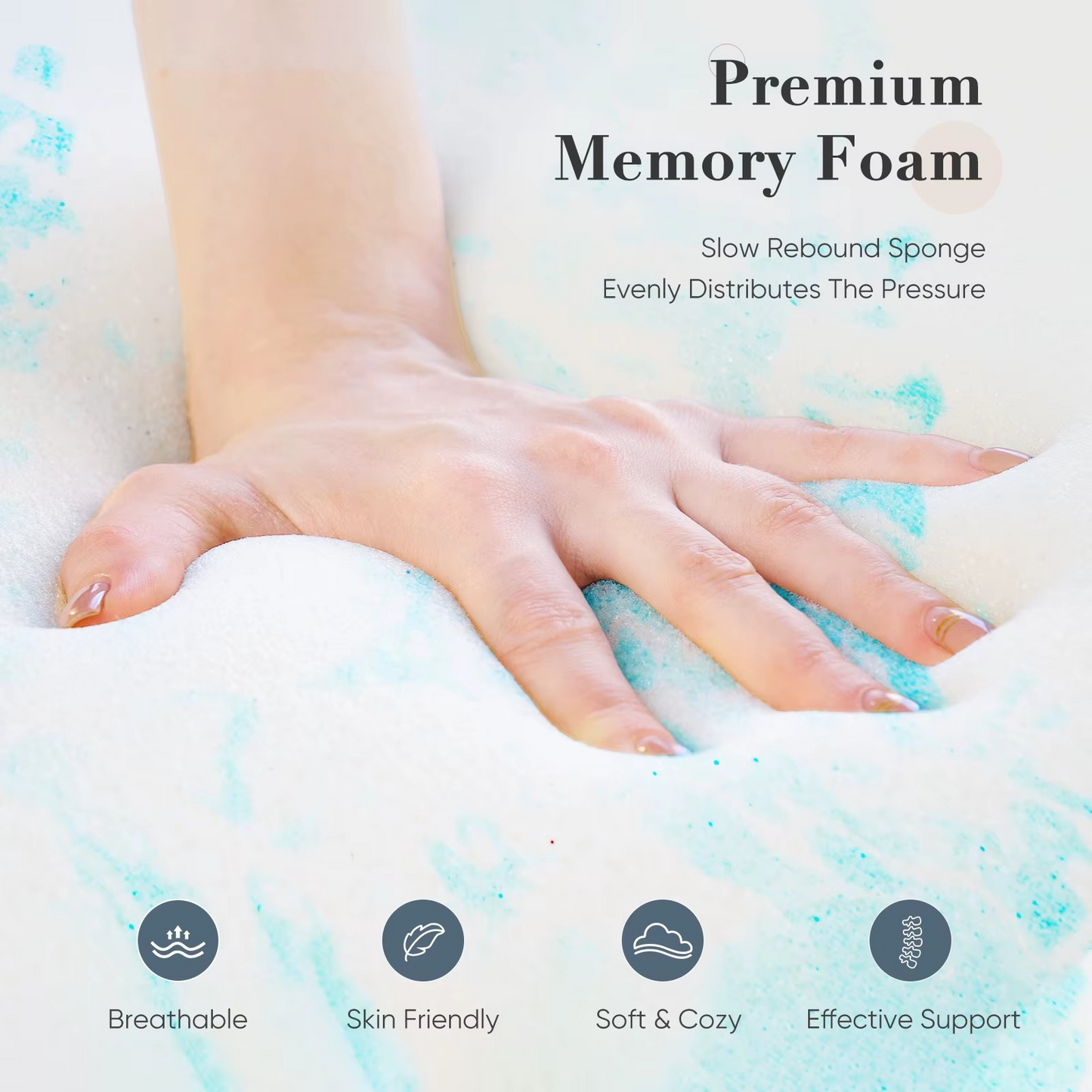 Cooling Gel Memory Foam Mattress Topper